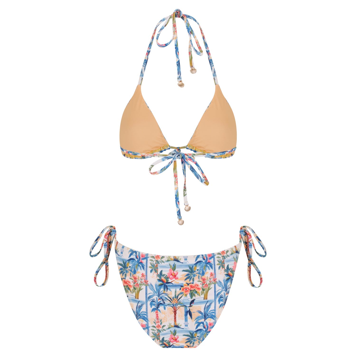 Triangle Bikini Set-Positano Sun-1