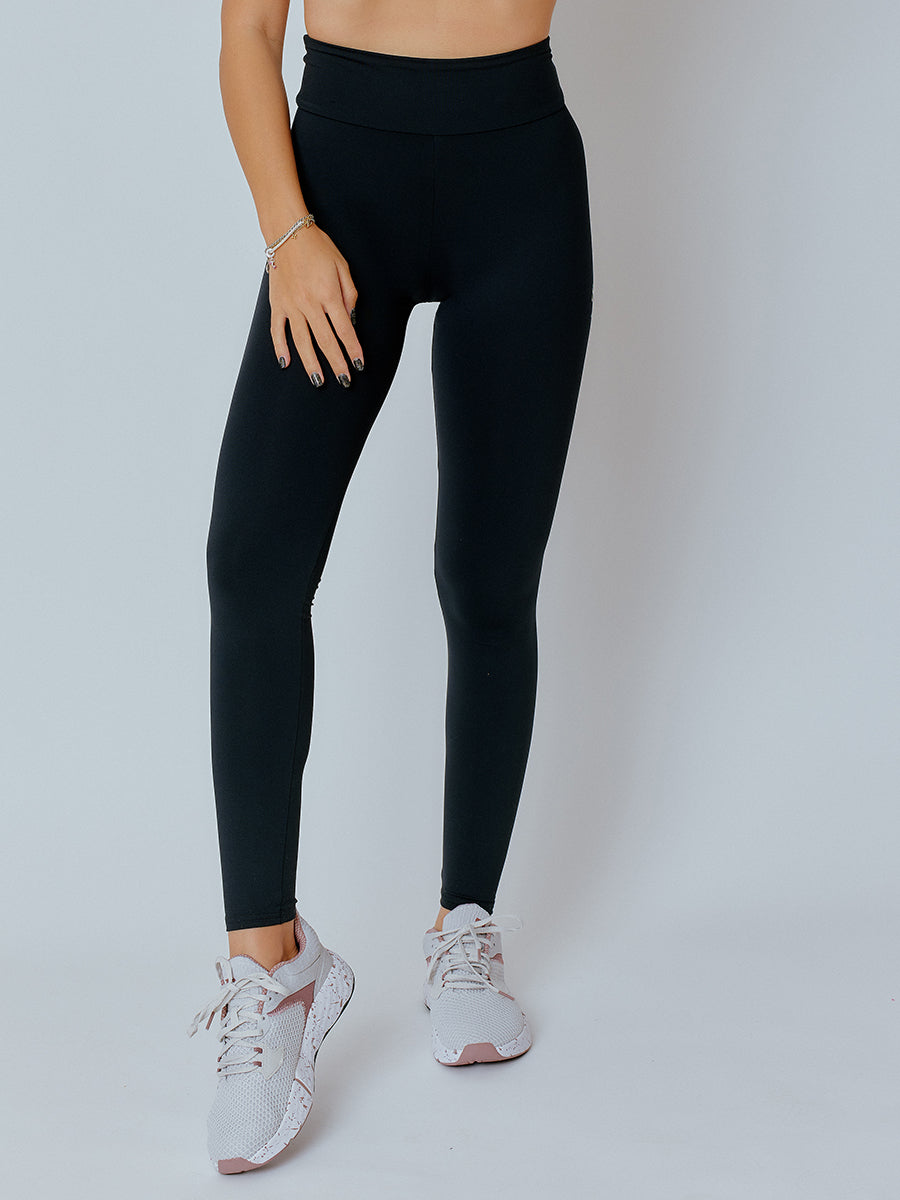 SIENNA-01 fekete, ráncolt fenekű sport leggings