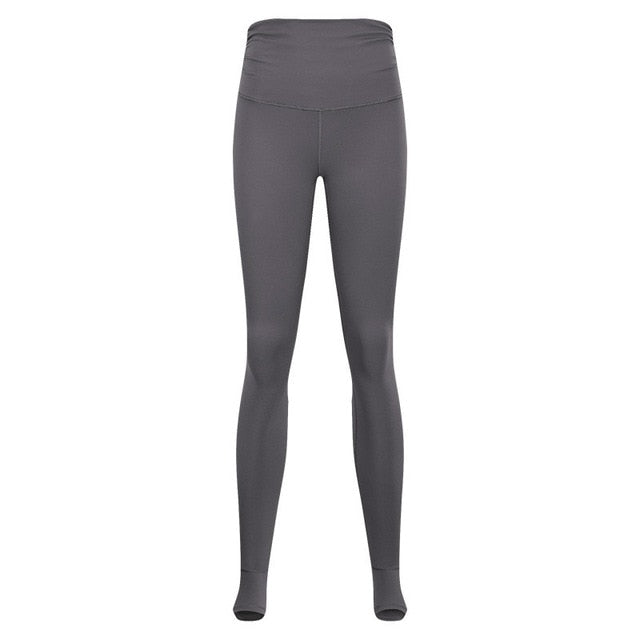 Elasticity Waist Drape Dance Sport Foot Pants Women High Waist