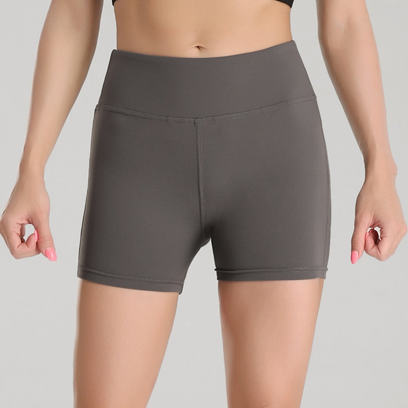High Waist Sport Gym Yoga Shorts Women Quick Dry Workout Biker Shorts Fitness  Running Tights Seamless Trousers-7