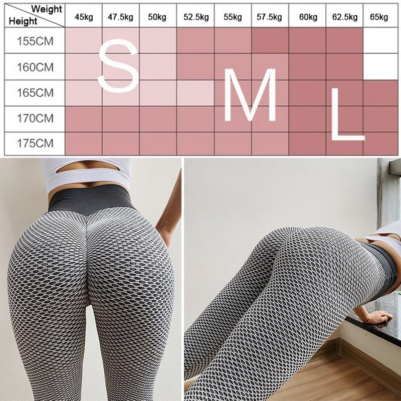 SEXY Sports Long Tights Solid High Waist Gym Running Wortout-2
