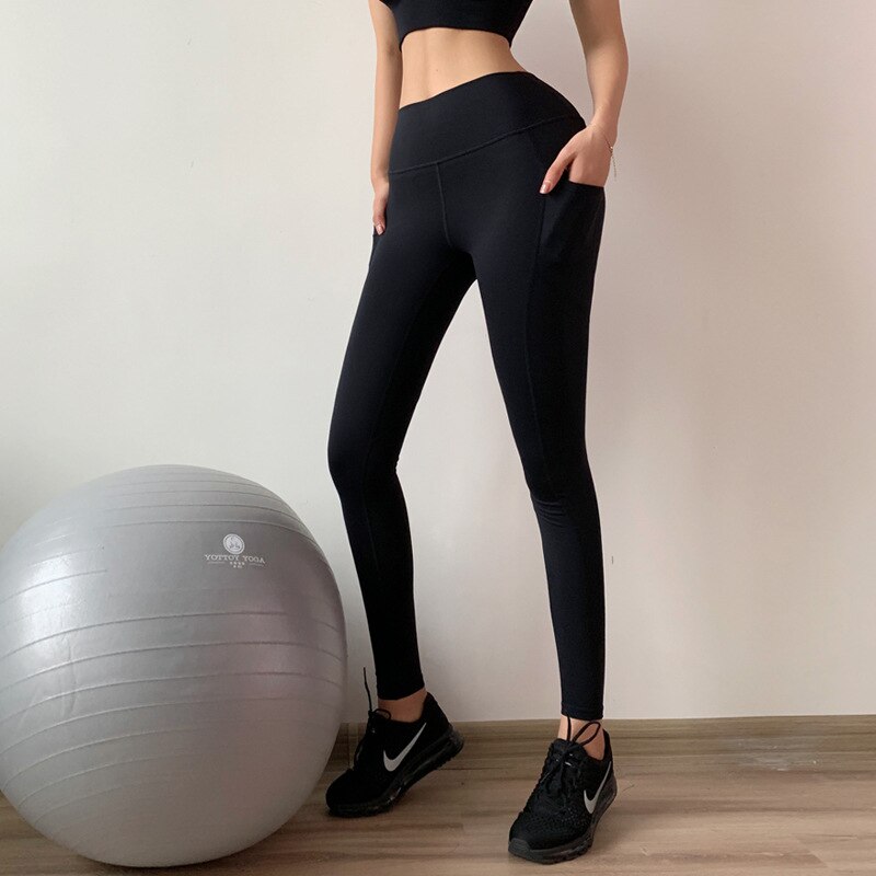 Super Stretchy Gym Tights Tummy Control Yoga Pants High Waist Sports Leggings Push Up Running Pants Women Bodybuilding Wears