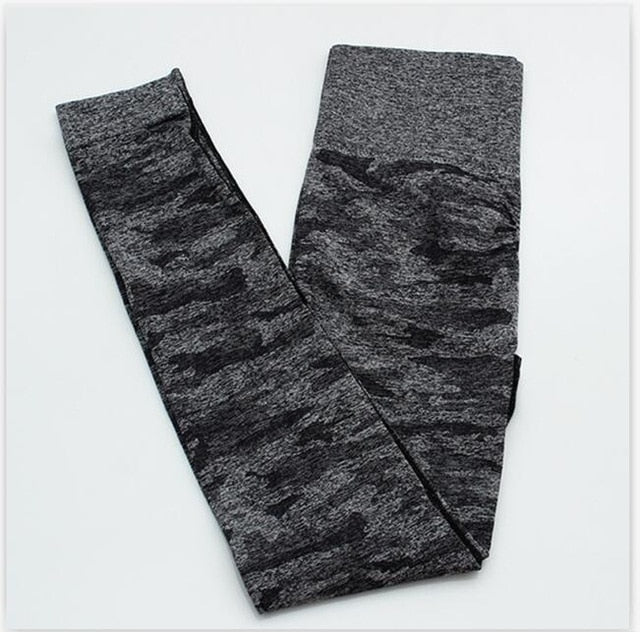Woman Fitness Camouflage Seamless Leggings High Waist Yoga Pants