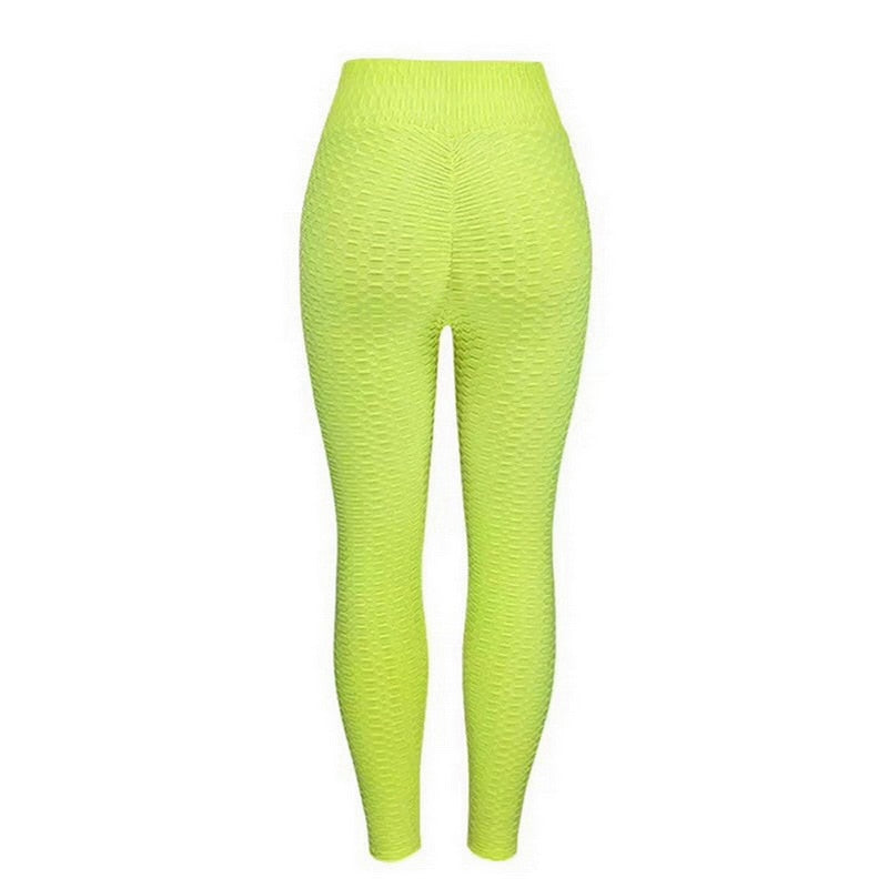 Women Butt  Yoga Pants Sexy Seamless Fitness Sport Leggings Tummy Control Gym High Waist Solid Compression Tights-1