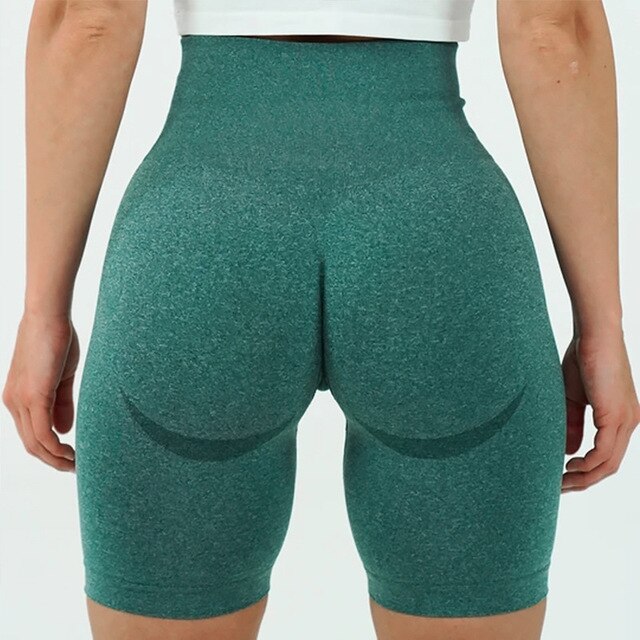 High Waist Workout Shorts Summer Seamless Fitness Yoga Short Scrunch Butt Fitness Shorts Running Sport Women Gym Leggings