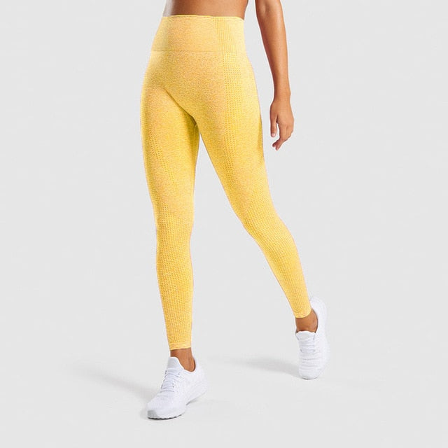 Solid High Waist Energy Seamless Yoga Leggings Women Workout Running Sport Pants Push Up Hip Fitness Gym Leggings Female Tights