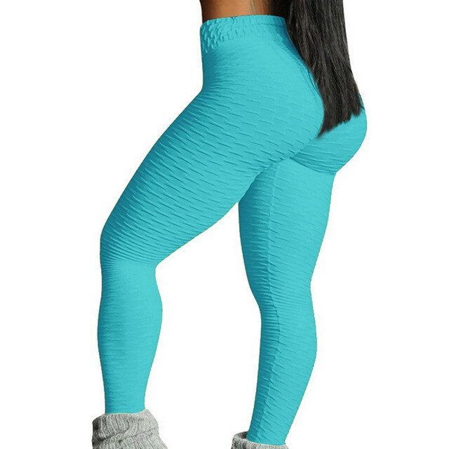 Women Butt  Yoga Pants Sexy Seamless Fitness Sport Leggings Tummy Control Gym High Waist Solid Compression Tights-8