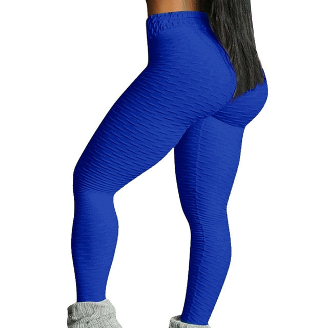 Women Butt  Yoga Pants Sexy Seamless Fitness Sport Leggings Tummy Control Gym High Waist Solid Compression Tights-5