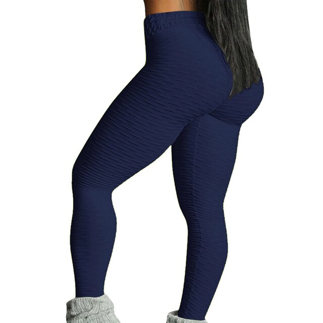 Women Butt  Yoga Pants Sexy Seamless Fitness Sport Leggings Tummy Control Gym High Waist Solid Compression Tights-6