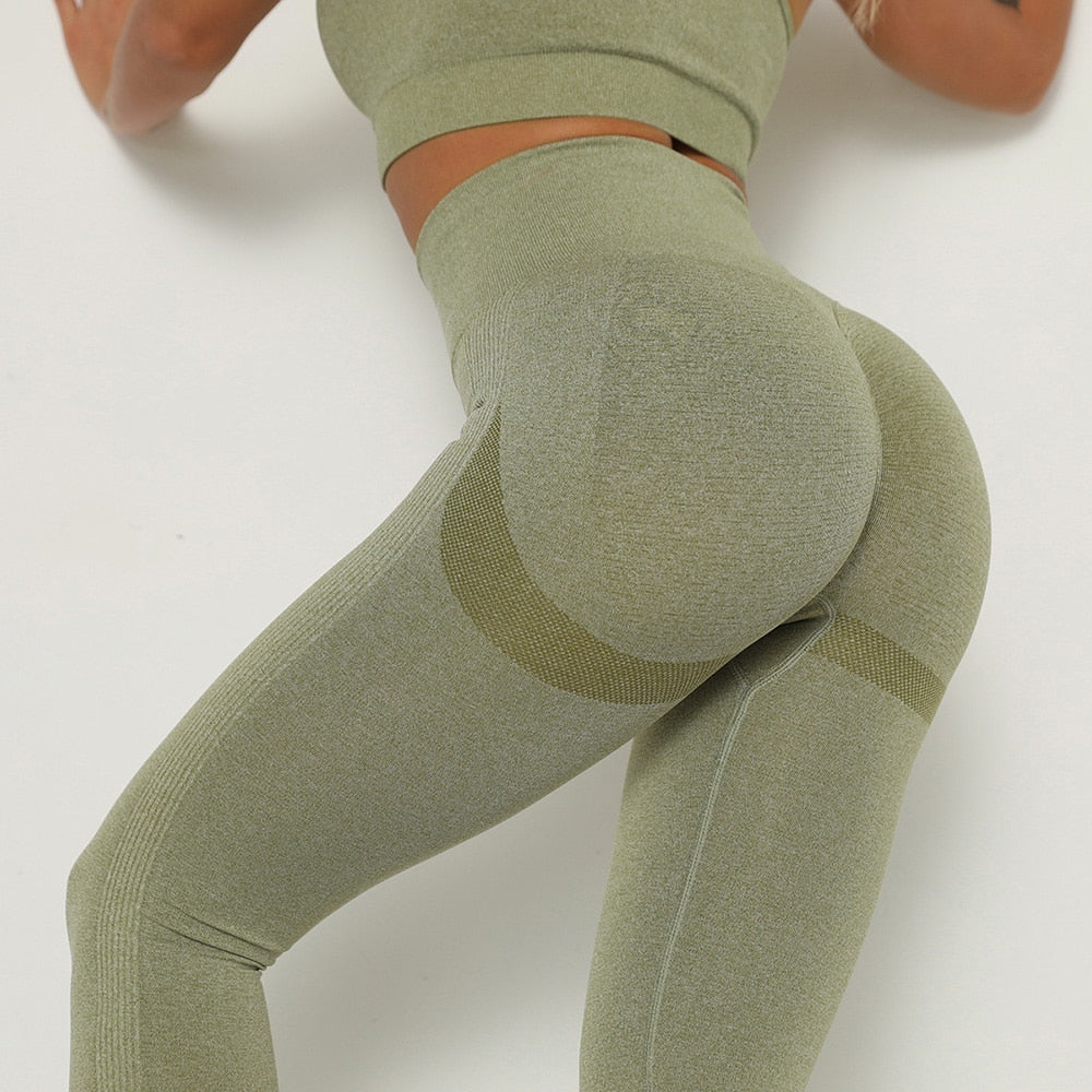 Women High Waist Seamless Leggings Gym Leggings Sport Fitness Legins Sportowe Yoga Pants Scrunch Butt Leggings Running