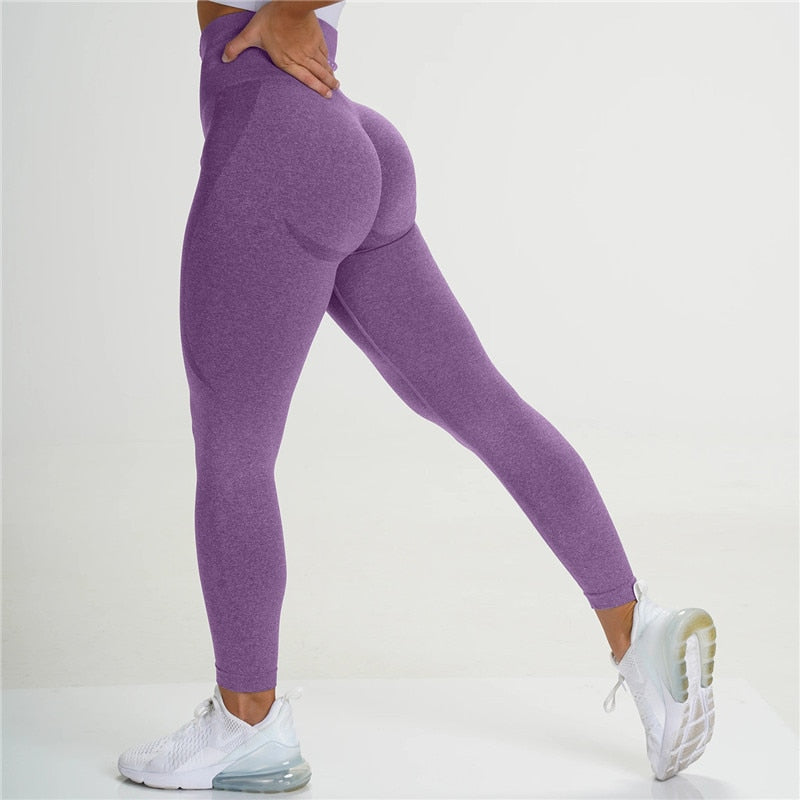 Women Seamless Yoga Pants High Waist Highly Stretchy Gym Workout Fitnesss Leggings Female Sports Trousers