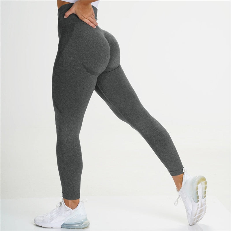 Women Seamless Yoga Pants High Waist Highly Stretchy Gym Workout Fitnesss Leggings Female Sports Trousers