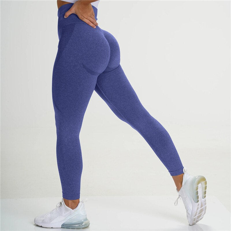 Women Seamless Yoga Pants High Waist Highly Stretchy Gym Workout Fitnesss Leggings Female Sports Trousers