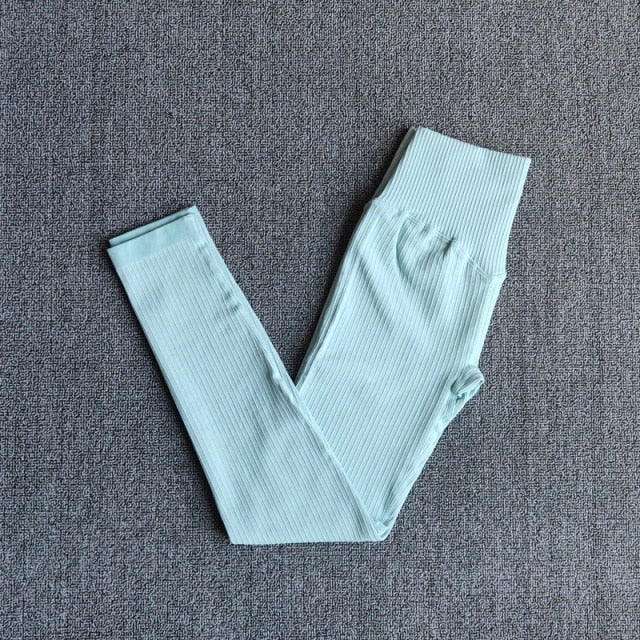 Yoga Pants Sports Clothing Seamless Legging Solid High Waist Full Length Workout Leggings for Fittness Yoga Leggings