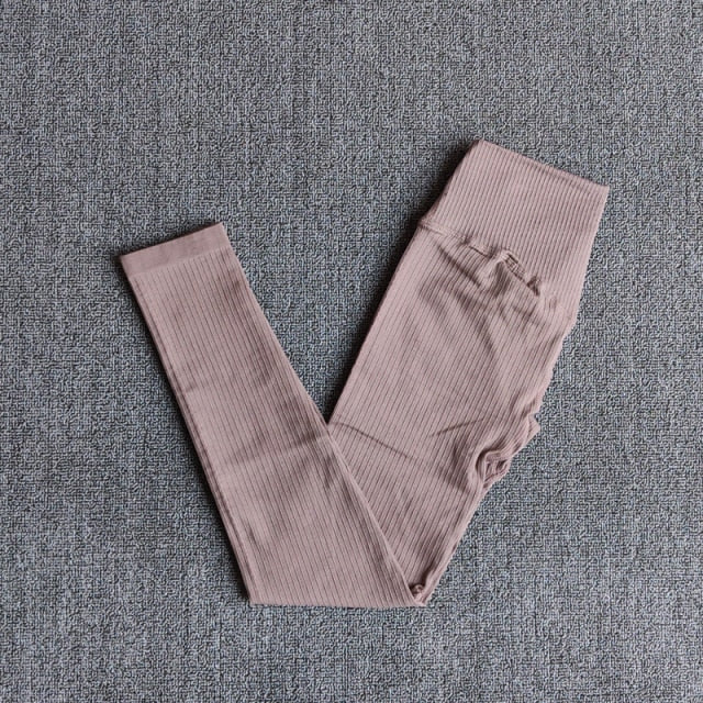Yoga Pants Sports Clothing Seamless Legging Solid High Waist Full Length Workout Leggings for Fittness Yoga Leggings