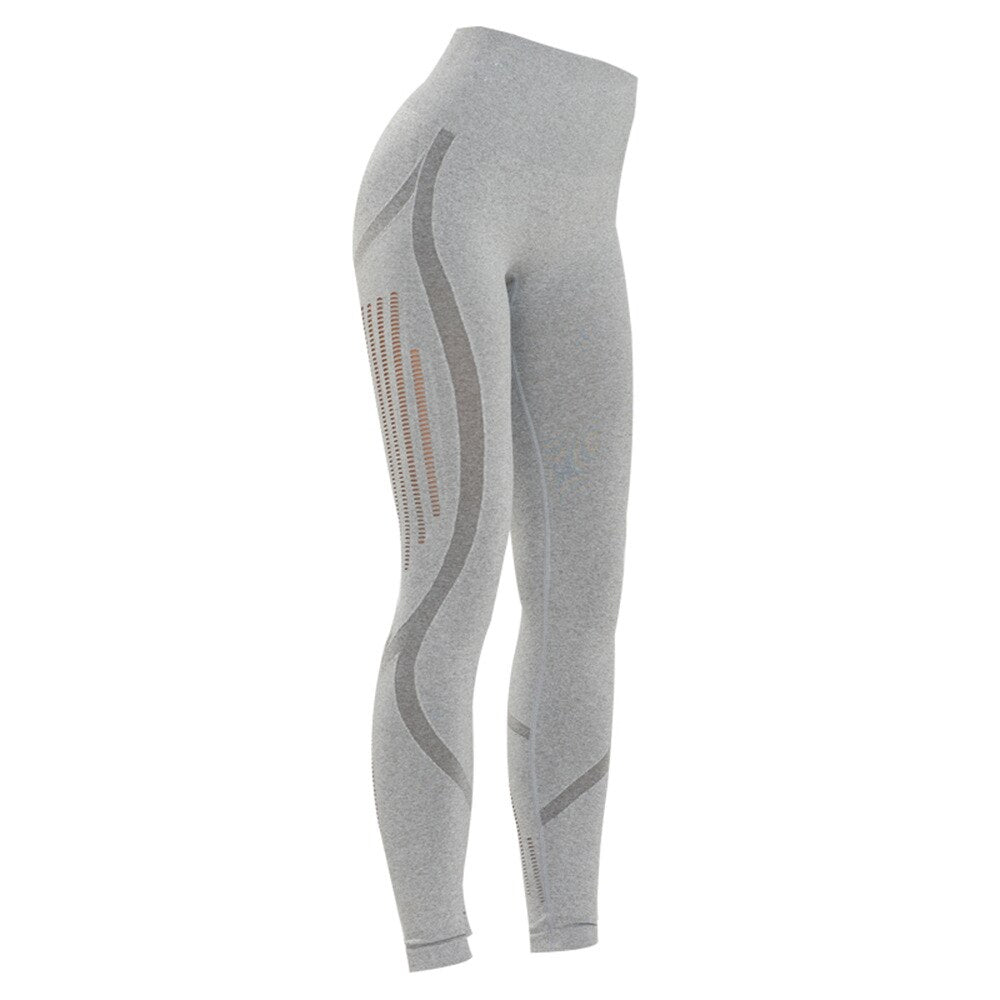 Yoga Leggings Women High Waist Hollow Out Pants Fashion High Elastic Push Up Work Out Pants For Women Hips Lifting Jogging Pants