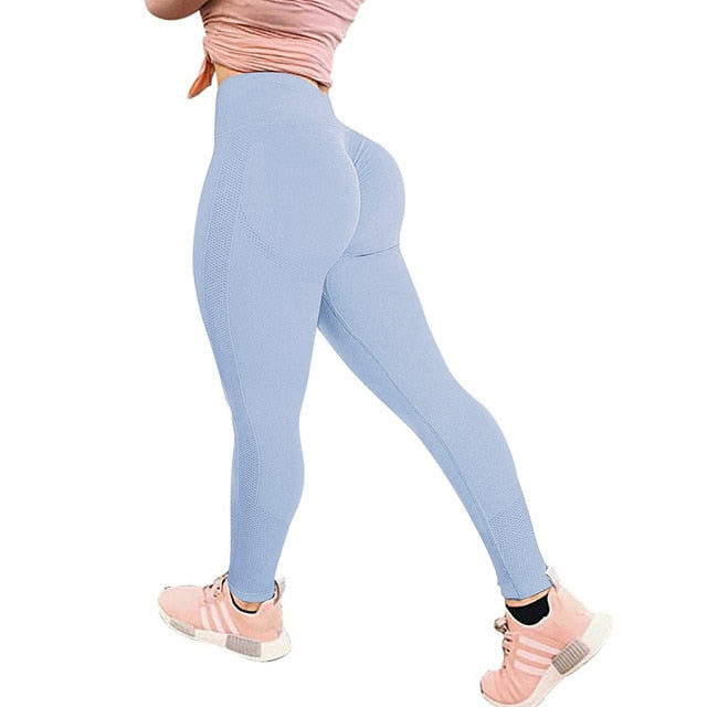 Yoga Pants Scrunched Booty Leggings for Women Workout Running Tights High Waist Sports Leggings Gym Sportswear Fitness Trousers