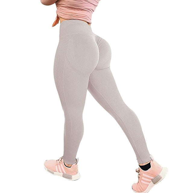 Yoga Pants Scrunched Booty Leggings for Women Workout Running Tights High Waist Sports Leggings Gym Sportswear Fitness Trousers