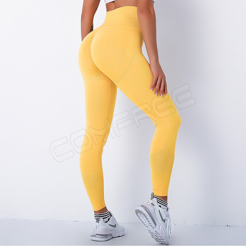 Yoga Pants Scrunched Booty Leggings for Women Workout Running Tights High Waist Sports Leggings Gym Sportswear Fitness Trousers