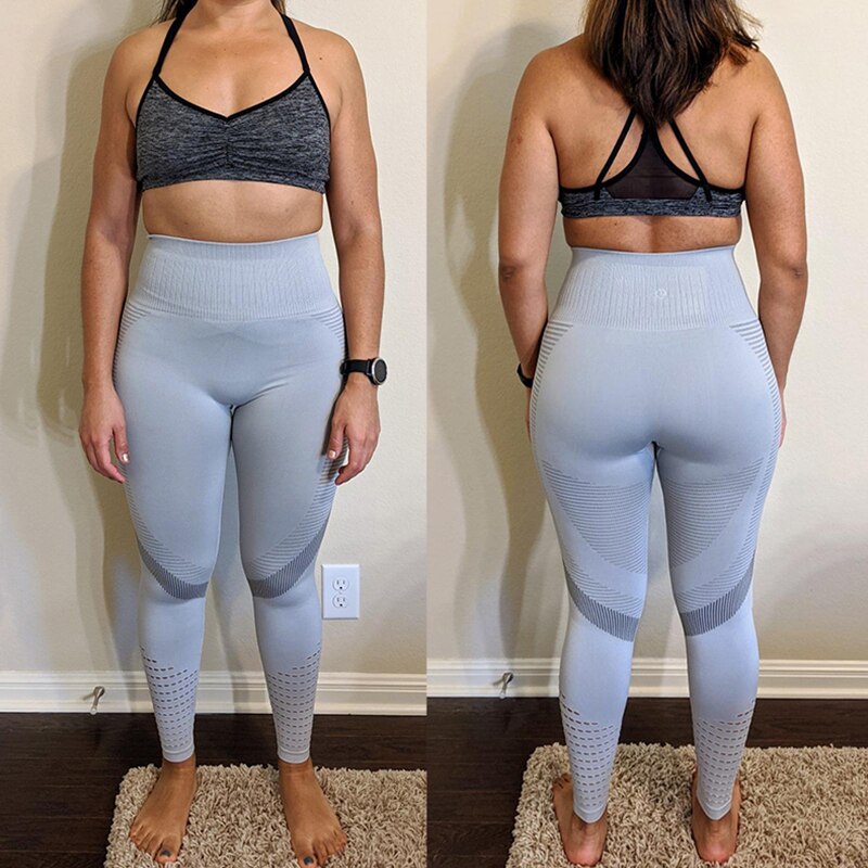 High Waist Fitness Leggings Push Up Women Exercise Workout Pants Gym Running Activewear Hollow Yoga Pants Sport Training Wear